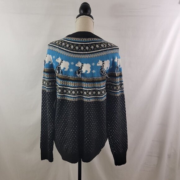 Holiday Time POLAR BEAR Ugly Christmas Holiday Sweater – Size  Small - Picture 15 of 16